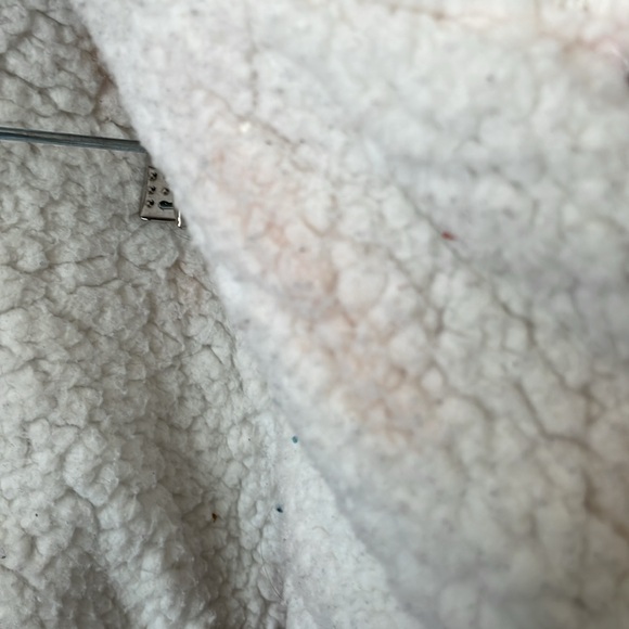 Sneak peek jacket rust corduroy Sherpa style lined coat size medium side pocket - Picture 6 of 14